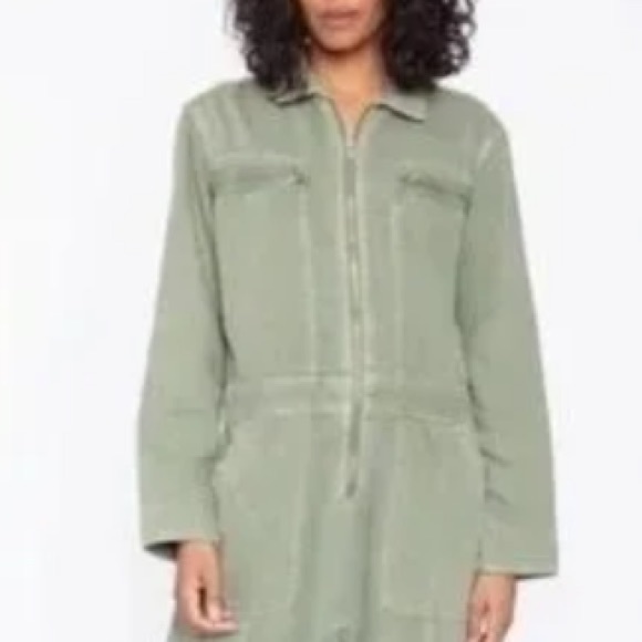 Sandrine Rose xFree People Army Zippers & Pockets Coverall Jumpsuit SzXS or SzS - Picture 3 of 16